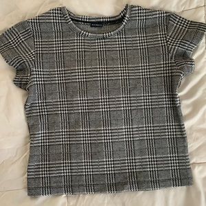 “Clueless” Black and White Top